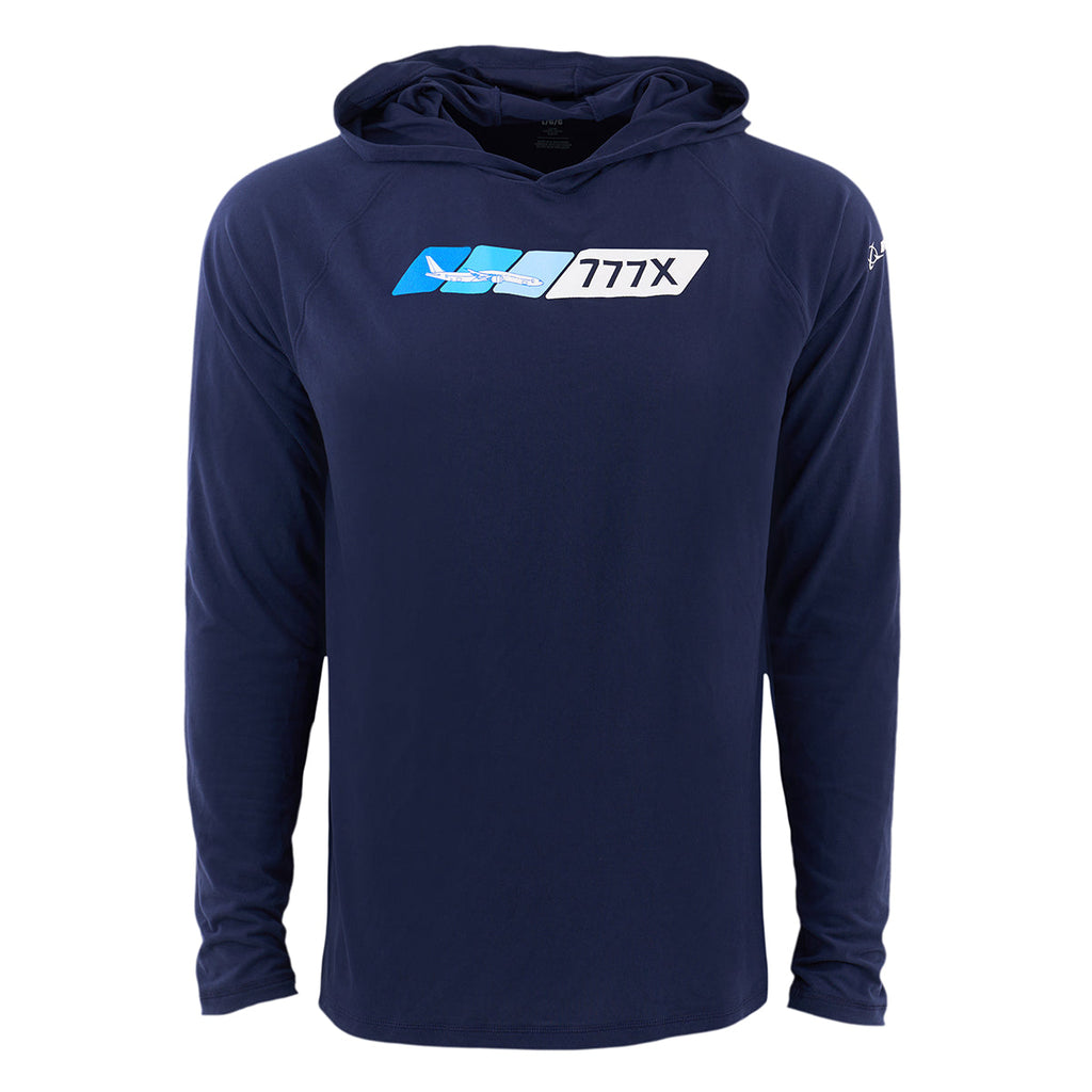 Boeing 777X Velocity Unisex Tech Stretch Hoodie