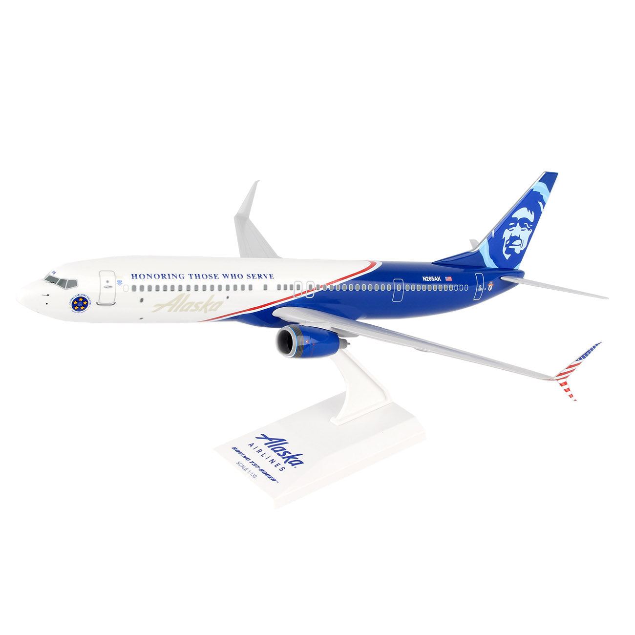 Alaska Airlines Boeing 737-900 Veterans 1:130 Model